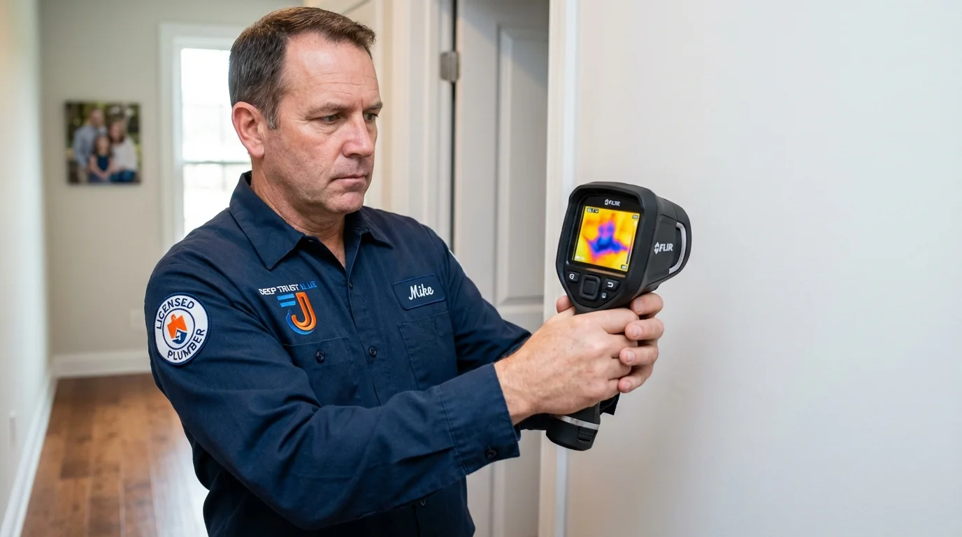 Thermal imaging leak detection by Johns Plumbing LLC in Chesterfield